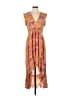 Assorted Brands Paisley Orange Casual Dress Size S - photo 1