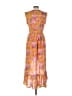 Assorted Brands Paisley Orange Casual Dress Size S - photo 2