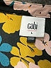 CAbi 100% Polyester Floral Teal Long Sleeve Blouse Size L - photo 7