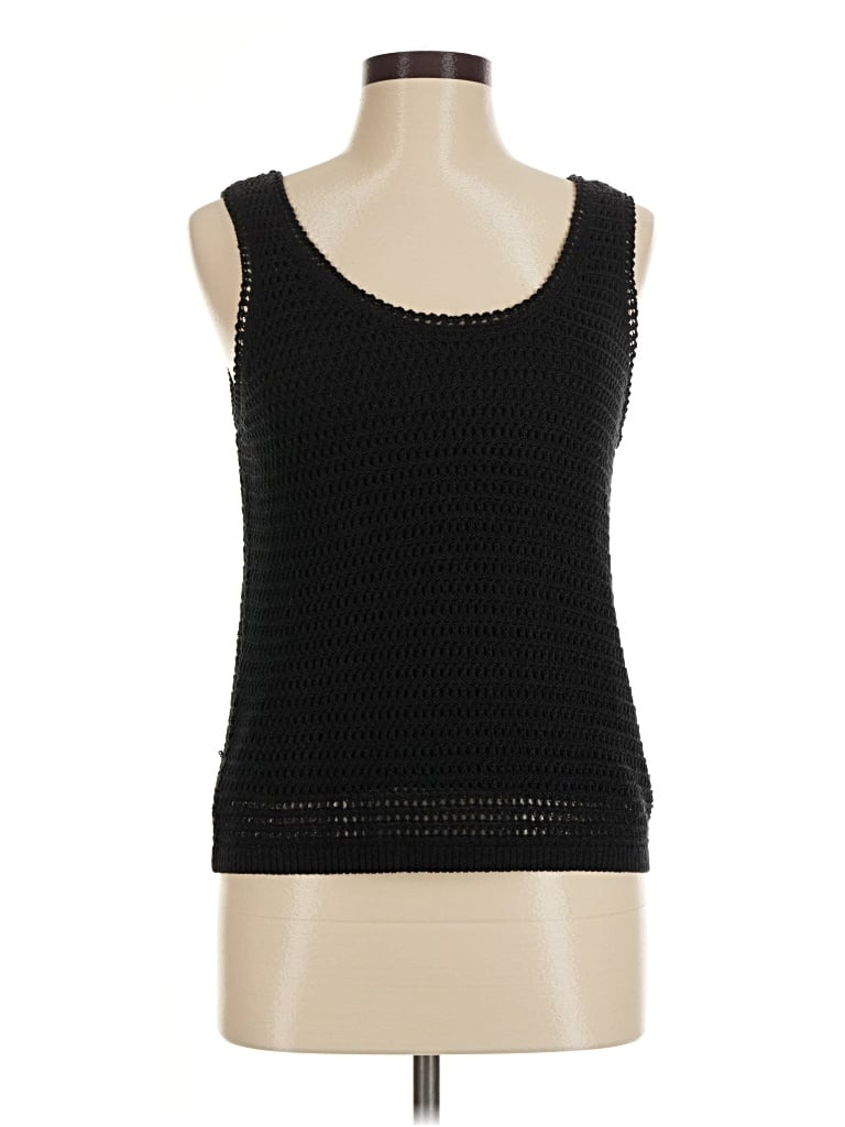 Pre-owned Xix Palms Sweater Vest In Black