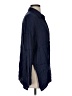 Zara Solid Blue 3/4 Sleeve Button-Down Shirt Size S - photo 4
