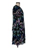 Connected Apparel 100% Polyester Print Black Casual Dress Size 8 (petite) - photo 4