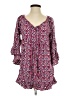 Roxy Graphic Burgundy 3/4 Sleeve Blouse Size XS - photo 1