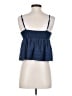 Unbranded 100% Polyester Blue Sleeveless Blouse Size XS - photo 2