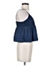 Unbranded 100% Polyester Blue Sleeveless Blouse Size XS - photo 4