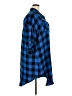 Torrid Plaid Blue 3/4 Sleeve Button-Down Shirt Size 2X Plus (2) - photo 4