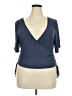 Shein Curve Blue Short Sleeve Top Size 20 Plus (4) - photo 1