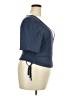 Shein Curve Blue Short Sleeve Top Size 20 Plus (4) - photo 4