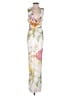 Unbranded 100% Polyester Tropical White Cocktail Dress Size 2 - photo 1