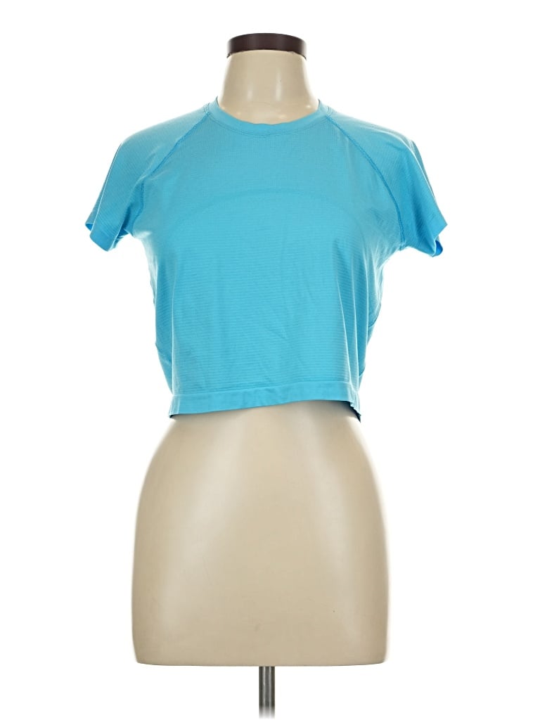 Pre-owned Lululemon Athletica Active T-shirt In Blue