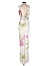 Unbranded 100% Polyester Tropical White Cocktail Dress Size 2 - photo 2