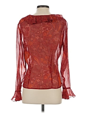 Tess Long Sleeve Silk Top (view 2)