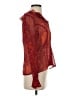 Tess 100% Silk Red Long Sleeve Silk Top Size S - photo 4