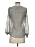 Japna 100% Polyester Silver 3/4 Sleeve Blouse Size XS - photo 2