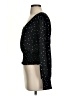Aqua 100% Polyester Polka Dots Black Long Sleeve Blouse Size S - photo 5