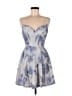 Windsor Floral Silver Cocktail Dress Size S - photo 1