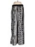 Elevenses 100% Polyester Stripes Silver Casual Pants Size XS - photo 2