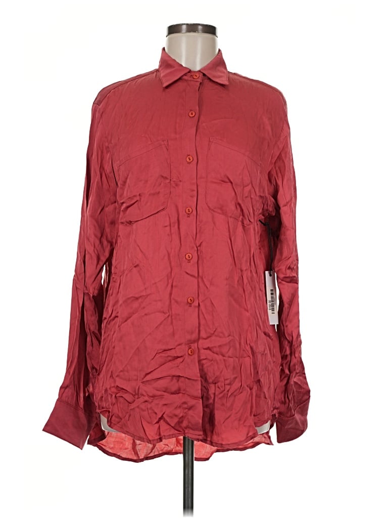 Stillwater Long Sleeve Button Down Shirt In Red