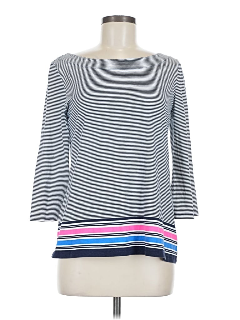 Pre-owned Lilly Pulitzer 3/4 Sleeve T-shirt In Blue