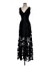 Xscape Floral Black Cocktail Dress Size 4 - photo 1
