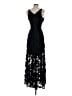 Xscape Floral Black Cocktail Dress Size 4 - photo 2