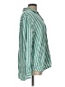 Universal Thread Stripes Green Long Sleeve Button-Down Shirt Size L - photo 4