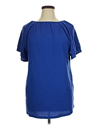 Terra & Sky Short Sleeve Blouse (view 1)