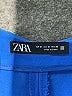 Zara Solid Blue Casual Pants Size M - photo 7