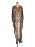 Unbranded Animal Print Brown Casual Dress Size 16 - photo 1