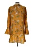 Xhilaration 100% Polyester Yellow Casual Dress Size L - photo 2