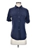 Equipment Blue Short Sleeve Blouse Size XS - photo 1