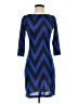 Assorted Brands Chevron-herringbone Blue Cocktail Dress Size XS (estimated) - photo 1
