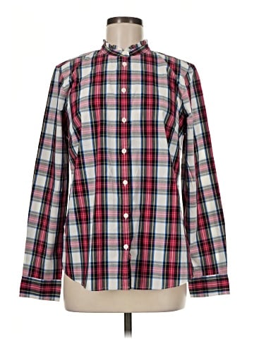 J.Crew Factory Store Long Sleeve Button-Down Shirt (view 1)