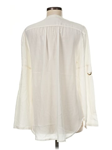 Trina Turk Long Sleeve Silk Top (view 2)