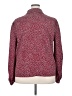 CeCe Print Burgundy Long Sleeve Blouse Size 2X - photo 2