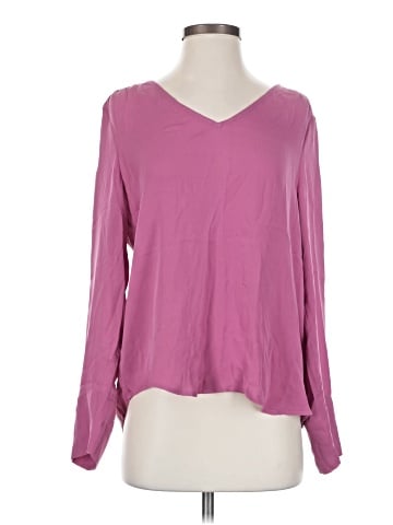 Joie Long Sleeve Silk Top (view 1)
