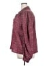 CeCe Print Burgundy Long Sleeve Blouse Size 2X - photo 5