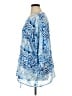 Chaps 100% Polyester Blue 3/4 Sleeve Blouse Size 1X - photo 5