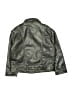 Zara 100% Polyurethane Metallic Green Jacket Size 4 - 5 - photo 2