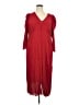 J.Crew 100% Polyester Burgundy Red Casual Dress Size 22 - photo 1