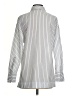 Peserico 100% Cotton Stripes Silver Long Sleeve Button-Down Shirt Size 2 (38) - photo 2
