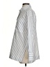 Peserico 100% Cotton Stripes Silver Long Sleeve Button-Down Shirt Size 2 (38) - photo 5
