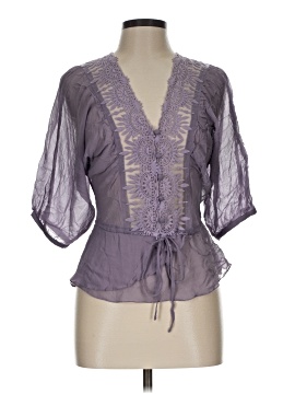 Daniel Rainn 3/4 Sleeve Silk Top