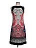 Etcetera 100% Silk Graphic Gray Cocktail Dress Size 0 - photo 1