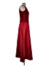 Patra 100% Polyester Solid Red Burgundy Cocktail Dress Size 6 - photo 4