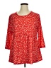 Ofeefan Red 3/4 Sleeve Blouse Size XL - photo 1
