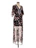 Express Floral Black Casual Dress Size M - photo 1