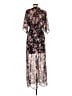 Express Floral Black Casual Dress Size M - photo 2