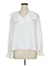 Cato 100% Polyester Ivory Long Sleeve Blouse Size XL - photo 1