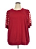 Torrid Red 3/4 Sleeve T-Shirt Size 4X Plus (4) - photo 1